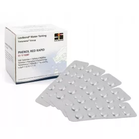   Medence kémia - TABLETTA A pH-SZINT VIZSGÁLATÁHOZ PHENOL RED x50
