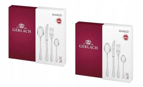 Evőeszköz készlet - Gerlach Mango NK04G evőeszközök 2x 24el 12os