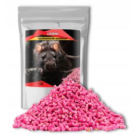   Egerek és patkányok elleni védelem - Erős egér granulátumok és patkányok brómadiolon 1 kg