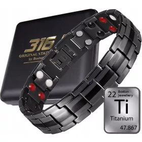    TITÁN EGÉSZSÉGÜGYI KARKÖTŐ MÁGNESES KARKÖTŐ NAGY TELJESÍTMÉNY TISZTA TITÁN