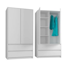 Szekrény szekrény 90 cm 2d 2sz White B-9