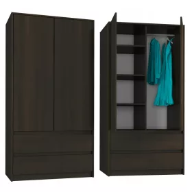  Mobene Modern gardrób 90 x 180 x 55 cm-es wenge fiók