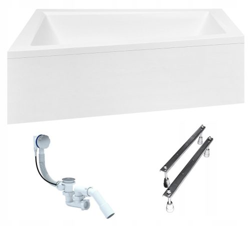 Kád a fürdőszobába - Bal bal fürdőkád Besco intima duo 180x125 +ház +szifon
