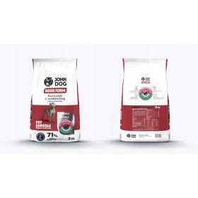   Száraz kutyaeledel - John kutya felnőtt m l nagy kutya csirke marhahús 3kg