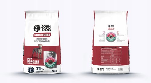 Száraz kutyaeledel - John kutya felnőtt m l nagy kutya csirke marhahús 3kg