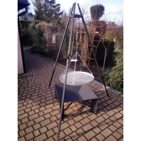  Faszén grill Ipari grill 65 x 65 cm