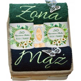   Törölköző szett - Házassági évforduló ajándék Jubileum 20 30 40 50