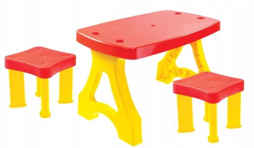 Gyermek piknikasztal + 2x MOCHTOYS zsámoly