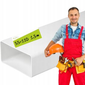 airRoxy lapos légcsatorna 110 x 55 mm