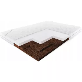 Nagyon kemény overlay 2xkokos H5 160x200 7cm PUR