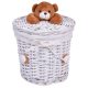  Gockowiak Teddy mackó játékkosár 26 x 36 cm fehér