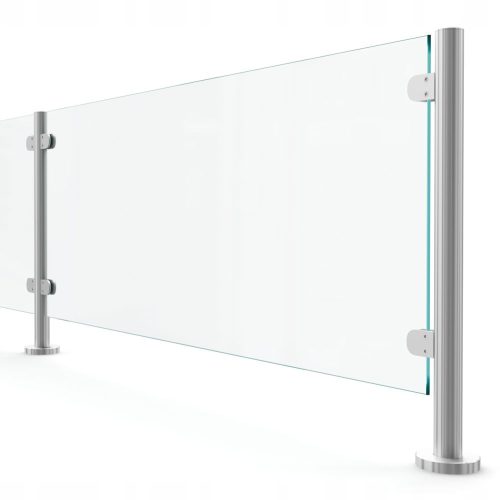 Kapaszkodó a lépcsőhöz - Post 42,4 x 890 mm 2 üveg vagy plexi fogantyú, CE