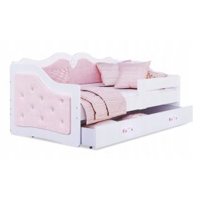   Egyszemélyes ágy gyerekeknek - LED -es éjjeli lámpa 37 cm hold neve