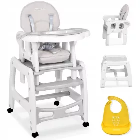    RicoKids etetőszék 104 x 60 x 50 cm + RicoKids szilikon előke Sárga és arany árnyalatai 1 db.
