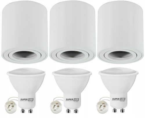 3x GU10 + LED GU10 5W halmaz