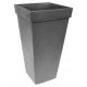  Multihome virágcserép 26 cm x 26 x 50 cm Újrahasznosított gumi árnyalatú szürke és ezüst