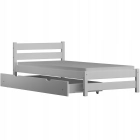   Egyszemélyes ágy gyerekeknek - Ifjúsági ágy egyedülálló karo 180x90 fa