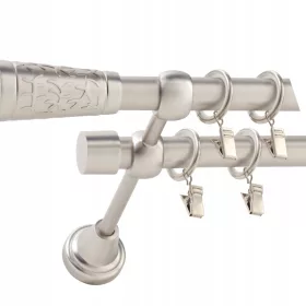   Kész függönyrúd - Dupla függönyrúd 19 mm + 19 mm 360 cm