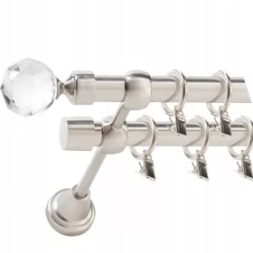   Kész függönyrúd - Dupla függönyrúd 19 mm + 19 mm 400 cm