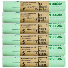   Szemeteszsákok - Biológiailag lebontható táskák komposztálható 10L bio 150 db