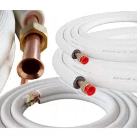 Légcsatorna - PREMIUM RÉZCSŐ 1/4 3/8 DIÓVAL 1 m