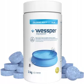   Medence kémia - Klór medence tabletta 20 g kék medence víz 1 kg