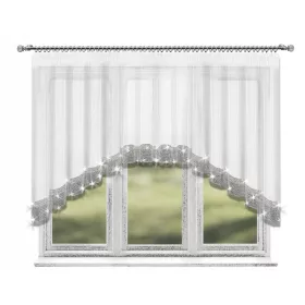   Kész függöny - Függöny strasszok ív waal 300x120 fehér gyémántok