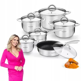   Edénykészletek - Konighoffer Faro edénykészlet, rozsdamentes acél, 12 db.