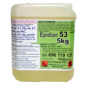 Epidian epoxigyanta 5 kg színtelen