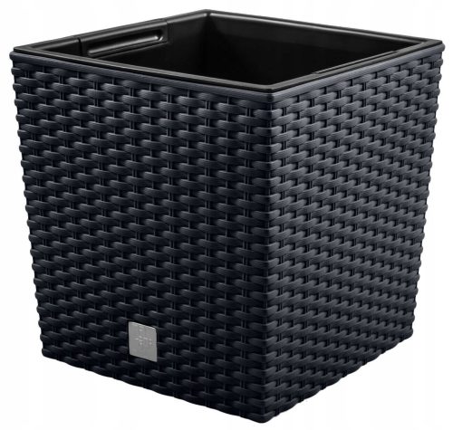  Prosperplast virágcserép 40 cm x 40 x 40,8 cm átmérő 40 cm műanyag szürke és ezüst árnyalatok
