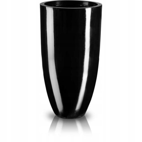 Virágcserepek - Polnix virágcserép 32 cm x 32 x 62 cm átmérője 32 cm üvegszálas fekete