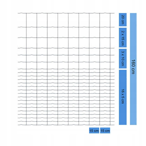 Erdei kerítésháló 160/23/15 L 50 m + ingyenes