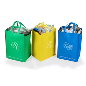   Háztartási hulladékgyűjtő - 3 zsák a hulladék szétválasztására erős 40L Eco