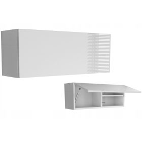 Vízszintes fürdőszoba függő szekrény 100 fényes 80 cm