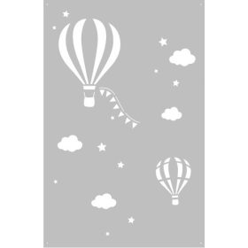   Stencil festéshez - Festési sablon újrafelhasználható háttérkép léggömbök 1 | 86x56