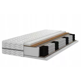 Matrac 7 zónák zseb kókuszdió 130x200 H3 H4 kemény