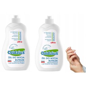   Tartozékok cumisüvegek mosásához - Dzidziuś gél palack mosogató folyadék 2x 500 ml 2pak