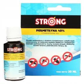    Folyadék csótányok, kullancsok, szúnyogok, lepkék, hangyák, legyek, darazsak, pókok, bolhák, poloskák, ezüsthal ellen Erős 0,03 kg 30 ml