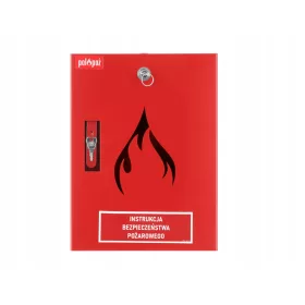 Szekrénydoboz a tűzvédelmi utasításokhoz