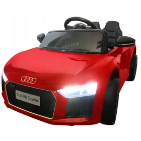   Elektromos játékautó - AUDI R8 Akkus autó EVA SKÓRA Távirányító 2.4G