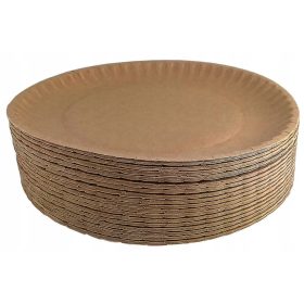   Eldobható étkészlet - Eldobható edények Papírtányérok 18 cm 100 db