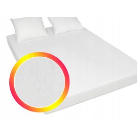   Gyermek lepedő gumival - Jersey lemez fehér pamut 160x200 cm