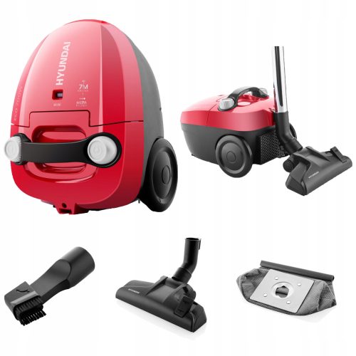 Klasszikus porszívó - Szopás porszívó 700W ECO HEPA Hyundai Red
