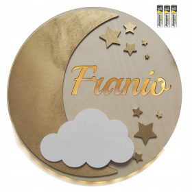   Gyermek éjszakai lámpa - Az IKEA HITAL ABLAL - Fehér, fekete asztali pad