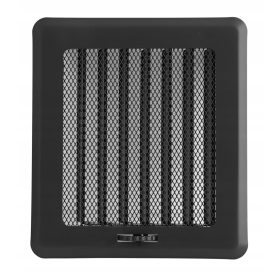   Szellőzőrács - Szellőzőrács redőnnyel fekete KRLz2 195x175