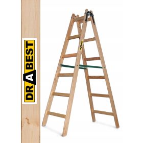 Drabest létra 3,3 m fa 2 x 6 150 kg-ig