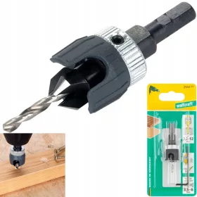   Wolfcraft fúró mélyezett csavarral 3,2x12 mm -es csavarokhoz