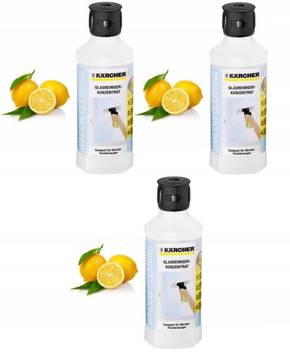Készlet magasnyomású mosókhoz - 3x Karcher RM 500 üvegfolyadék 0,5 liter koncentrátum