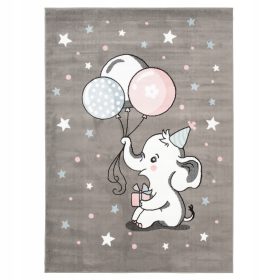   Gyermek szőnyeg - Baba szőnyeg 120x170 pasztell elefánt 39g