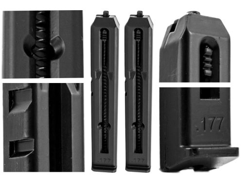 Airsoft magazin - Magazin a Berett Elite II 4,5 mm 2 db -hoz.